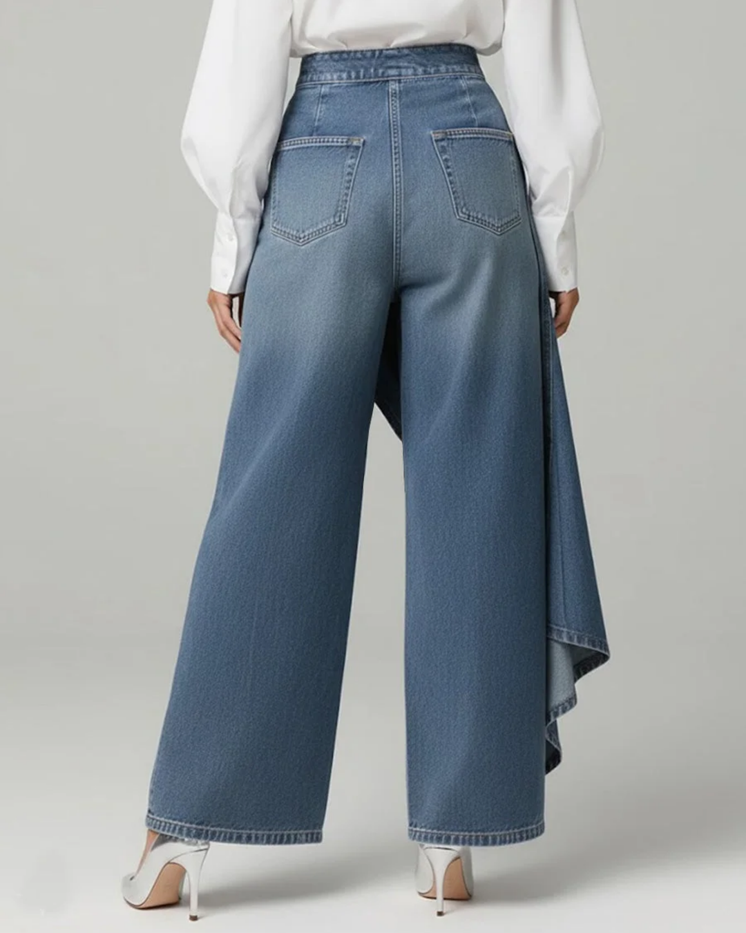 Charlotte™ | Cross-Waist Denim Pants