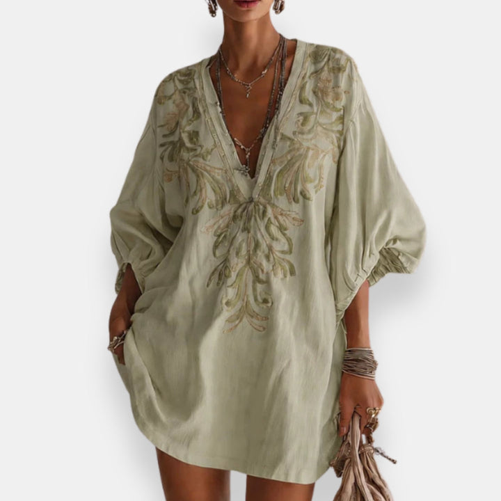 Maristelle™ | Elegant Embroidered Dress