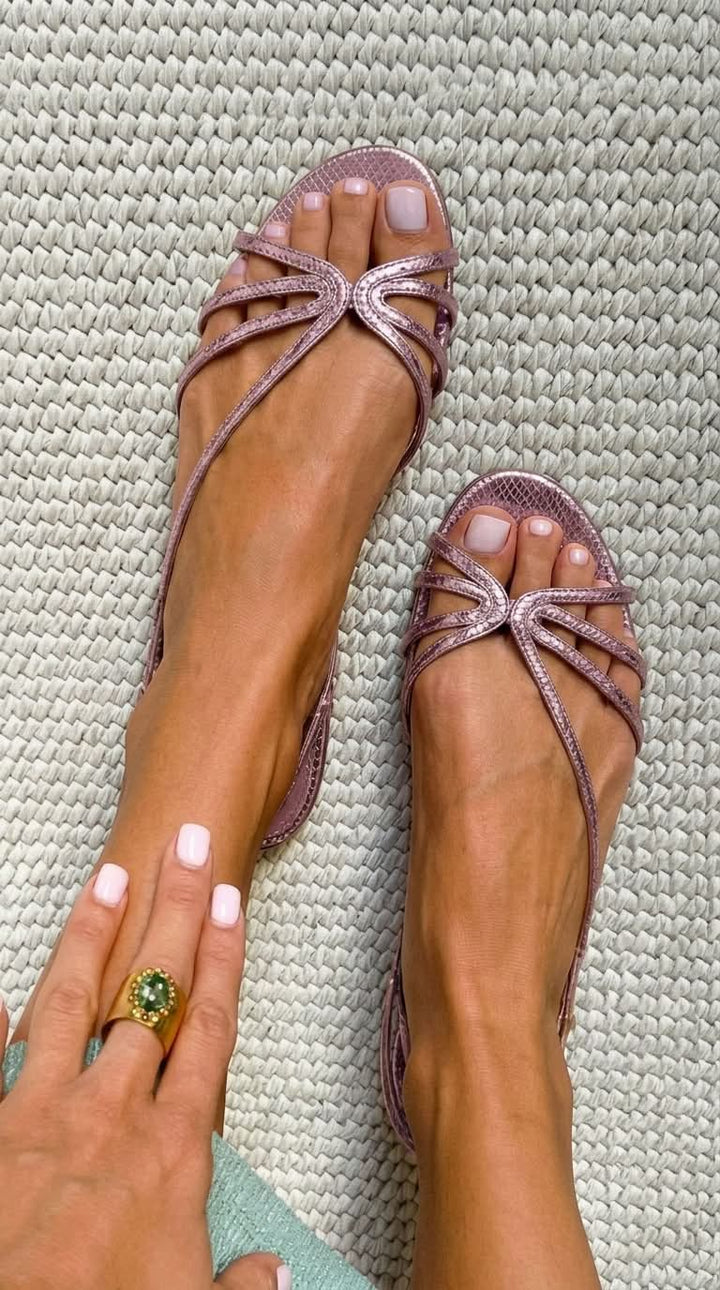 Isla™ | Golden Elegance Sandals