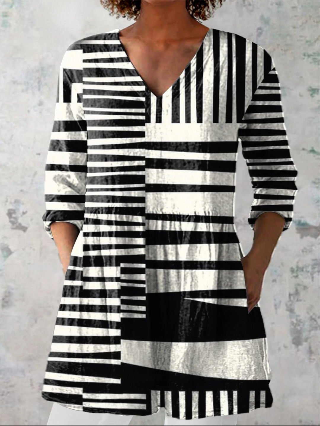 Verity™ | Graceful V-Neck Blouse