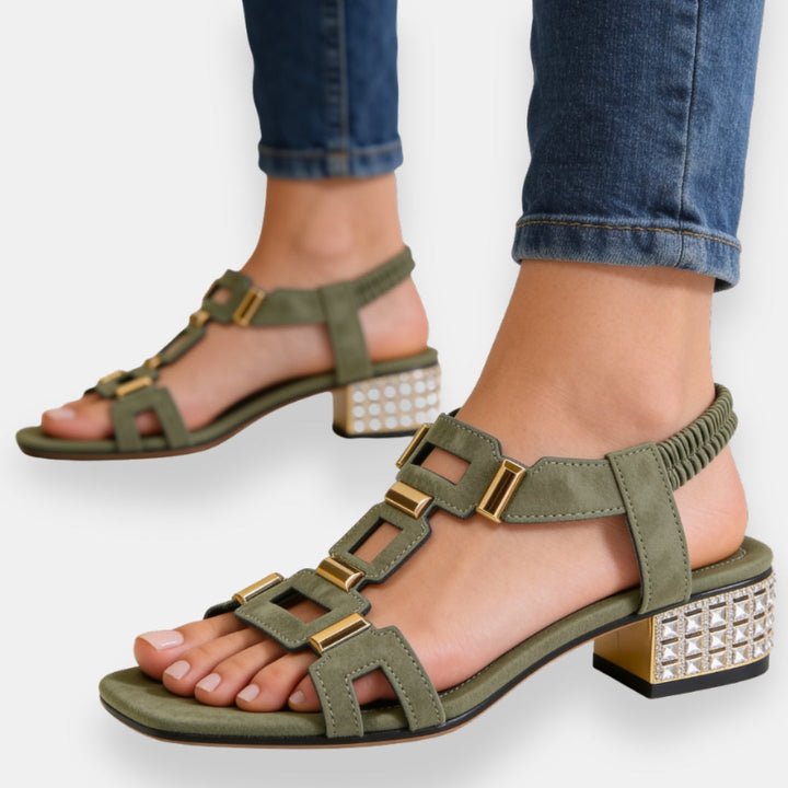 Belvara™ | Elegant Jewel Sandals