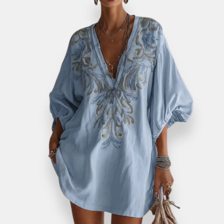 Maristelle™ | Elegant Embroidered Dress
