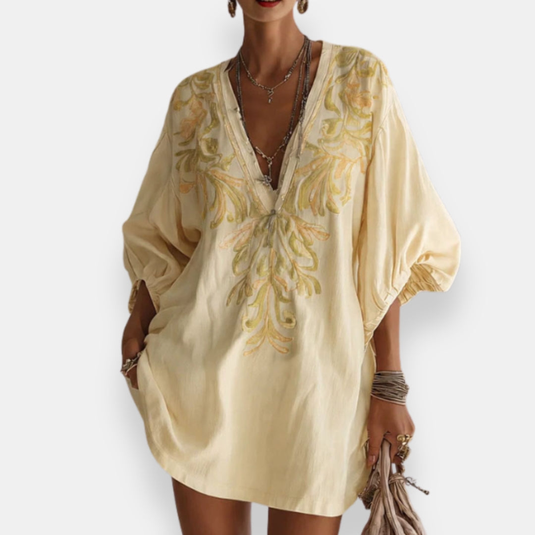 Maristelle™ | Elegant Embroidered Dress