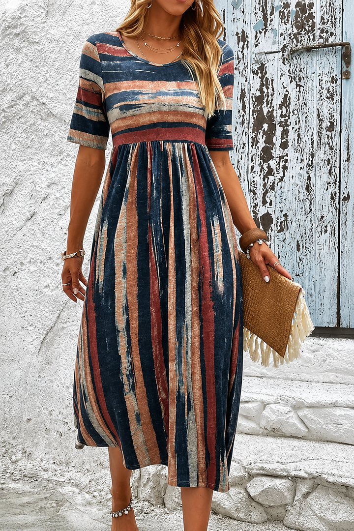 Caroline™ | Classic Striped Dress
