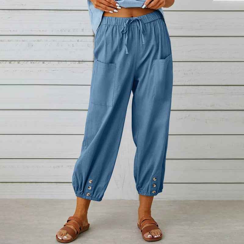 Elara™ | Relaxed Linen Comfort Pants