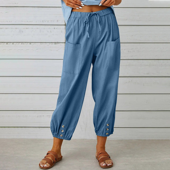 Elara™ | Relaxed Linen Comfort Pants