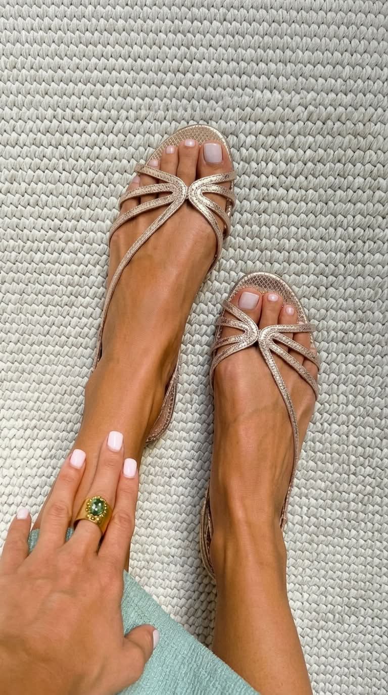 Isla™ | Golden Elegance Sandals