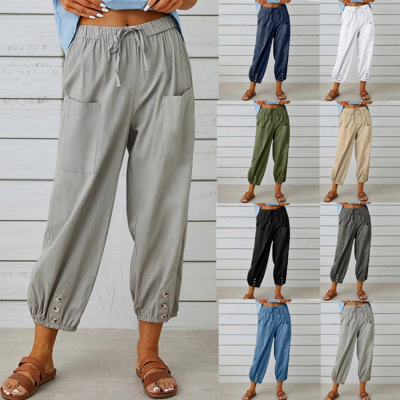 Elara™ | Relaxed Linen Comfort Pants