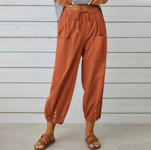 Elara™ | Relaxed Linen Comfort Pants