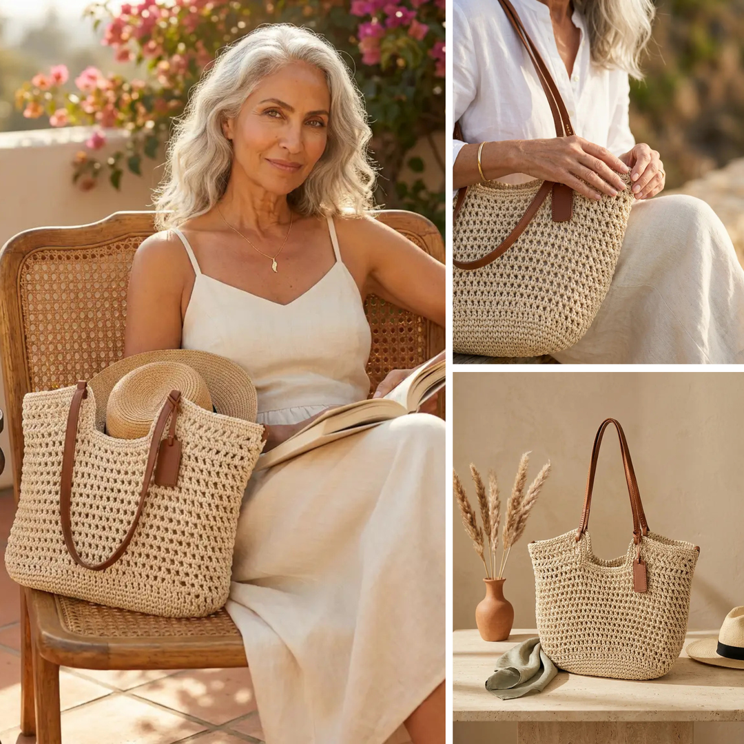 Evelina™ | Handwoven Crochet Tote Bag