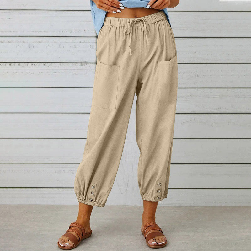 Elara™ | Relaxed Linen Comfort Pants