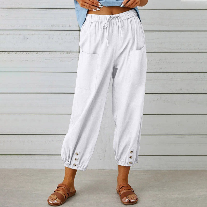Elara™ | Relaxed Linen Comfort Pants