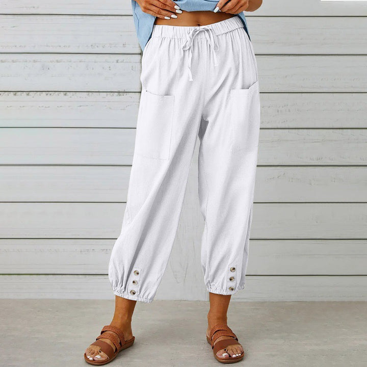 Elara™ | Relaxed Linen Comfort Pants
