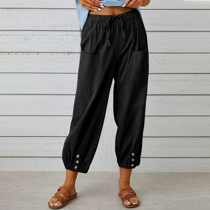 Elara™ | Relaxed Linen Comfort Pants