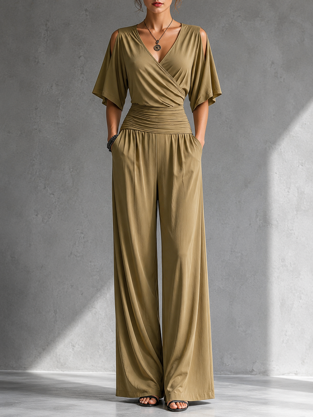 Lysandra™ Relaxed Wrap Jumpsuit