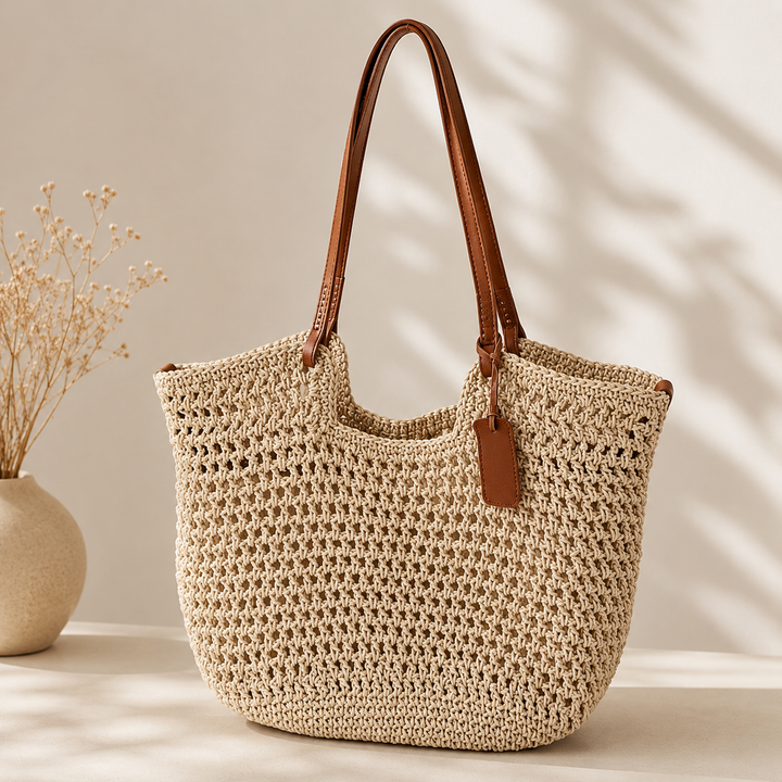 Evelina™ | Handwoven Crochet Tote Bag