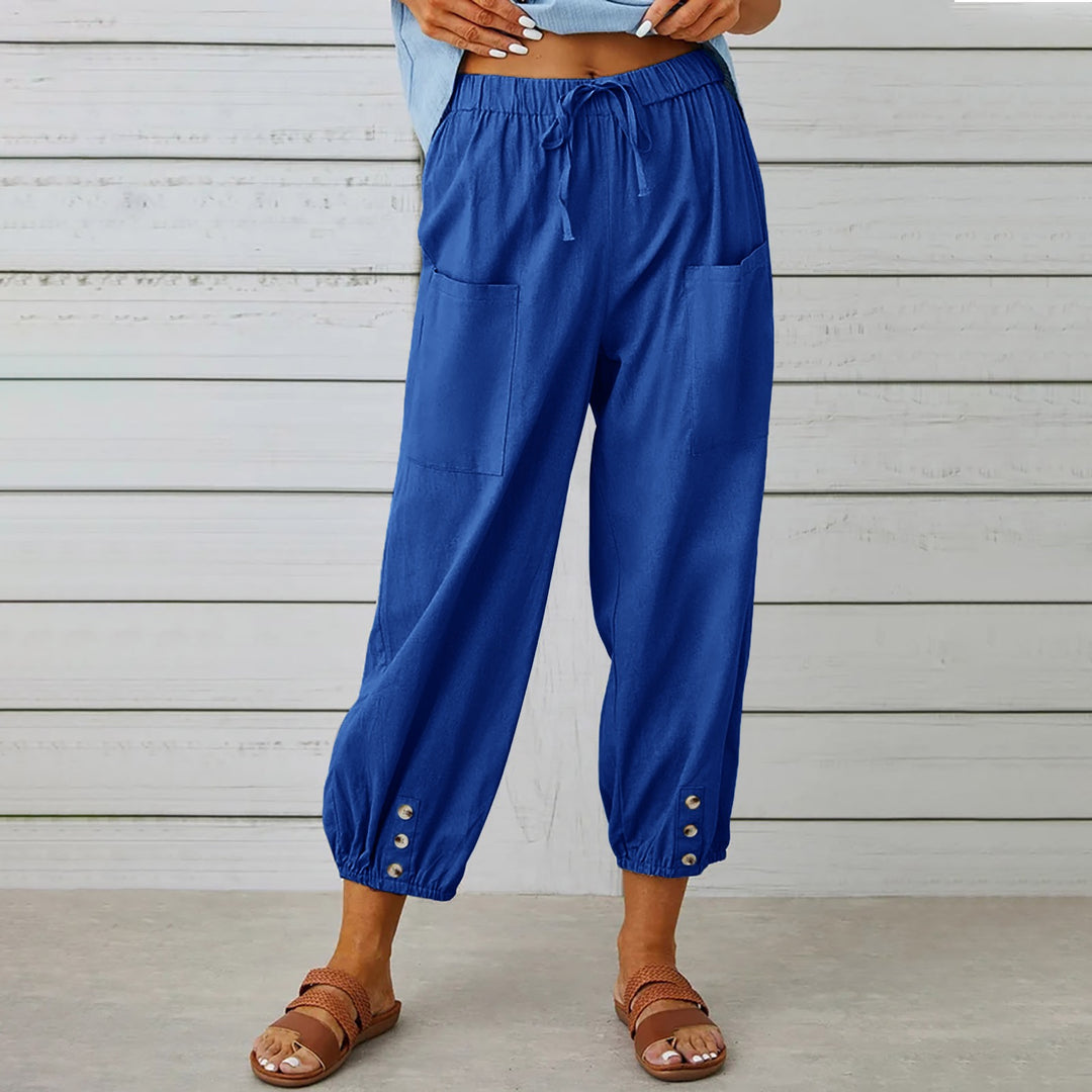 Elara™ | Relaxed Linen Comfort Pants