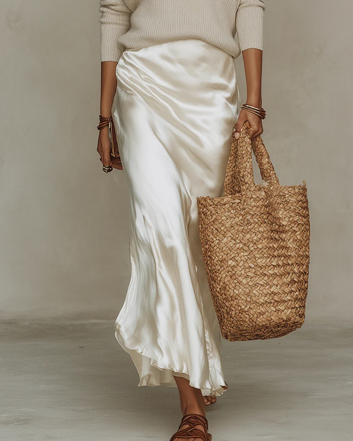Emerson™ | Elegant Satin Midi Dress