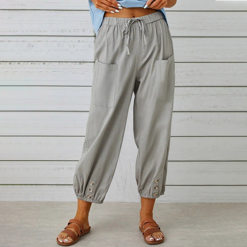 Elara™ | Relaxed Linen Comfort Pants