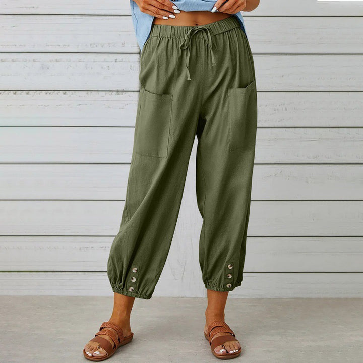 Elara™ | Relaxed Linen Comfort Pants