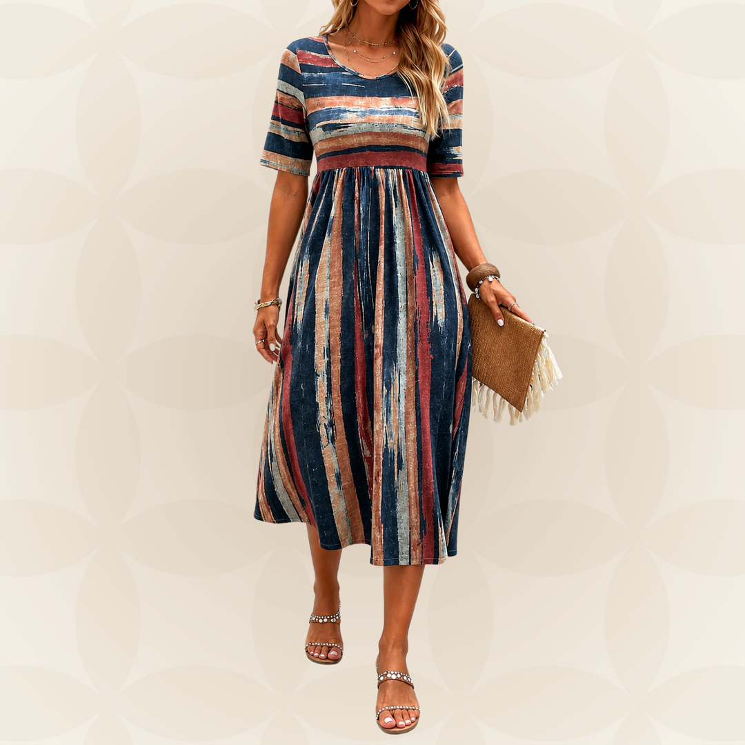 Caroline™ | Classic Striped Dress