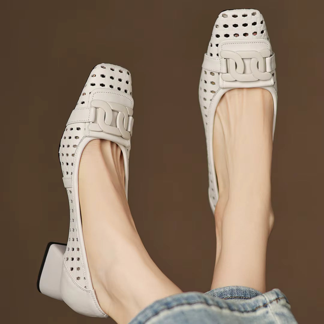 Brielle™ | Woven Leather Heels