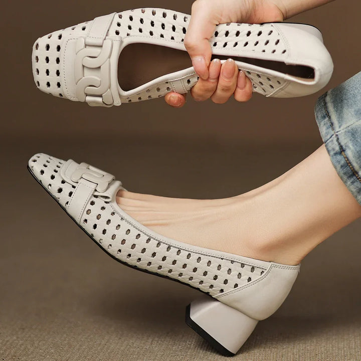 Brielle™ | Woven Leather Heels