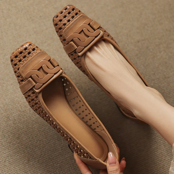 Brielle™ | Woven Leather Heels
