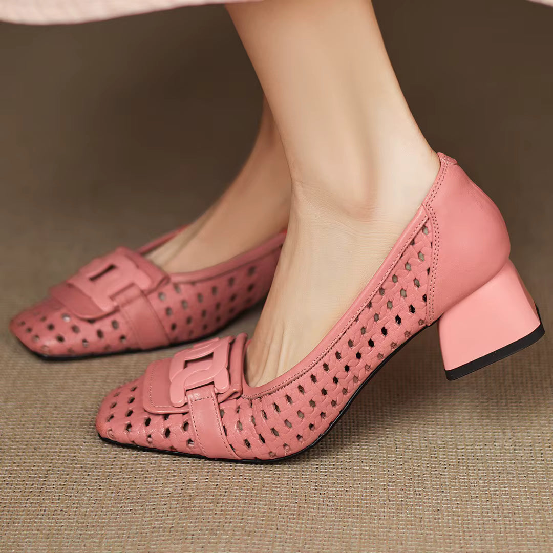 Brielle™ | Woven Leather Heels