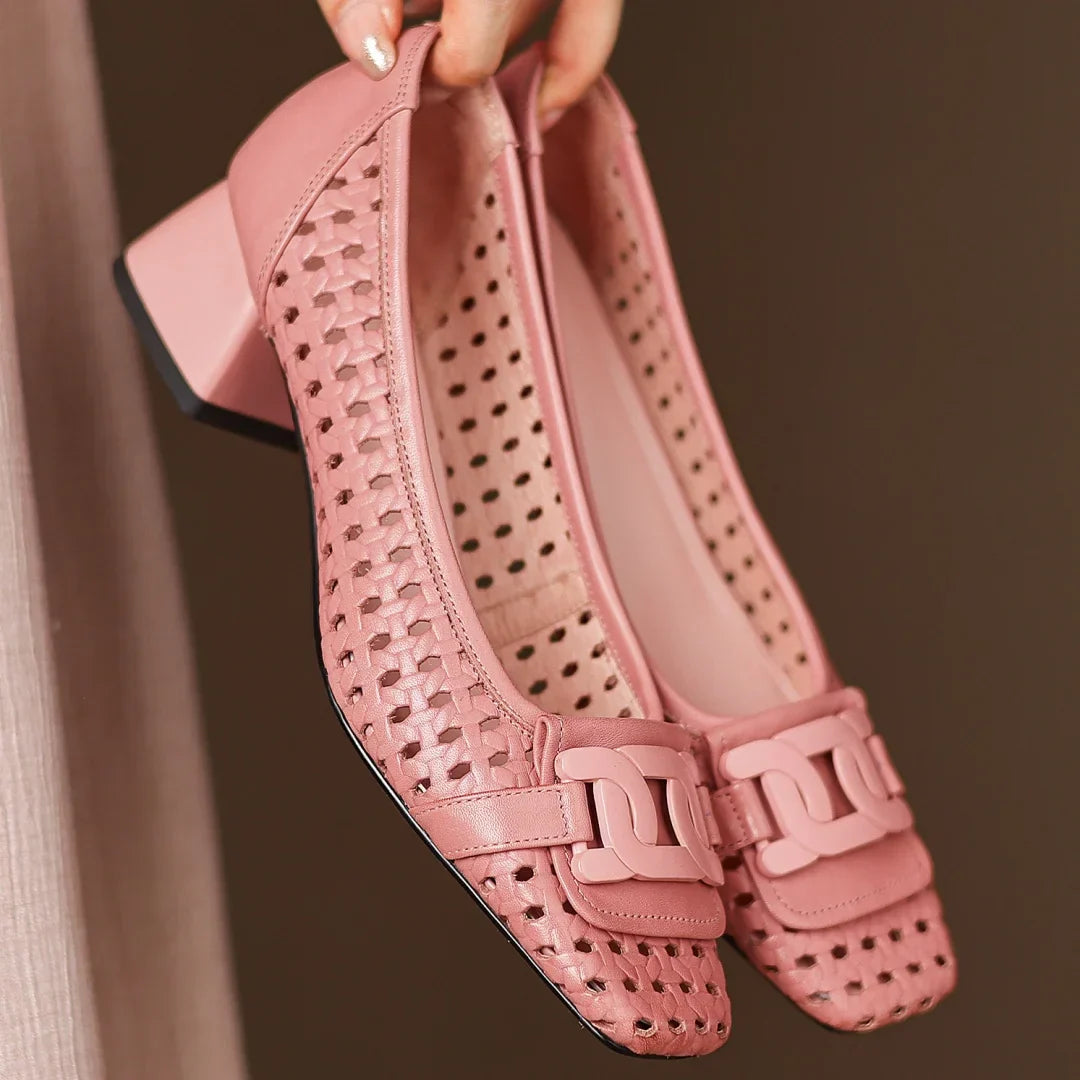 Brielle™ | Woven Leather Heels