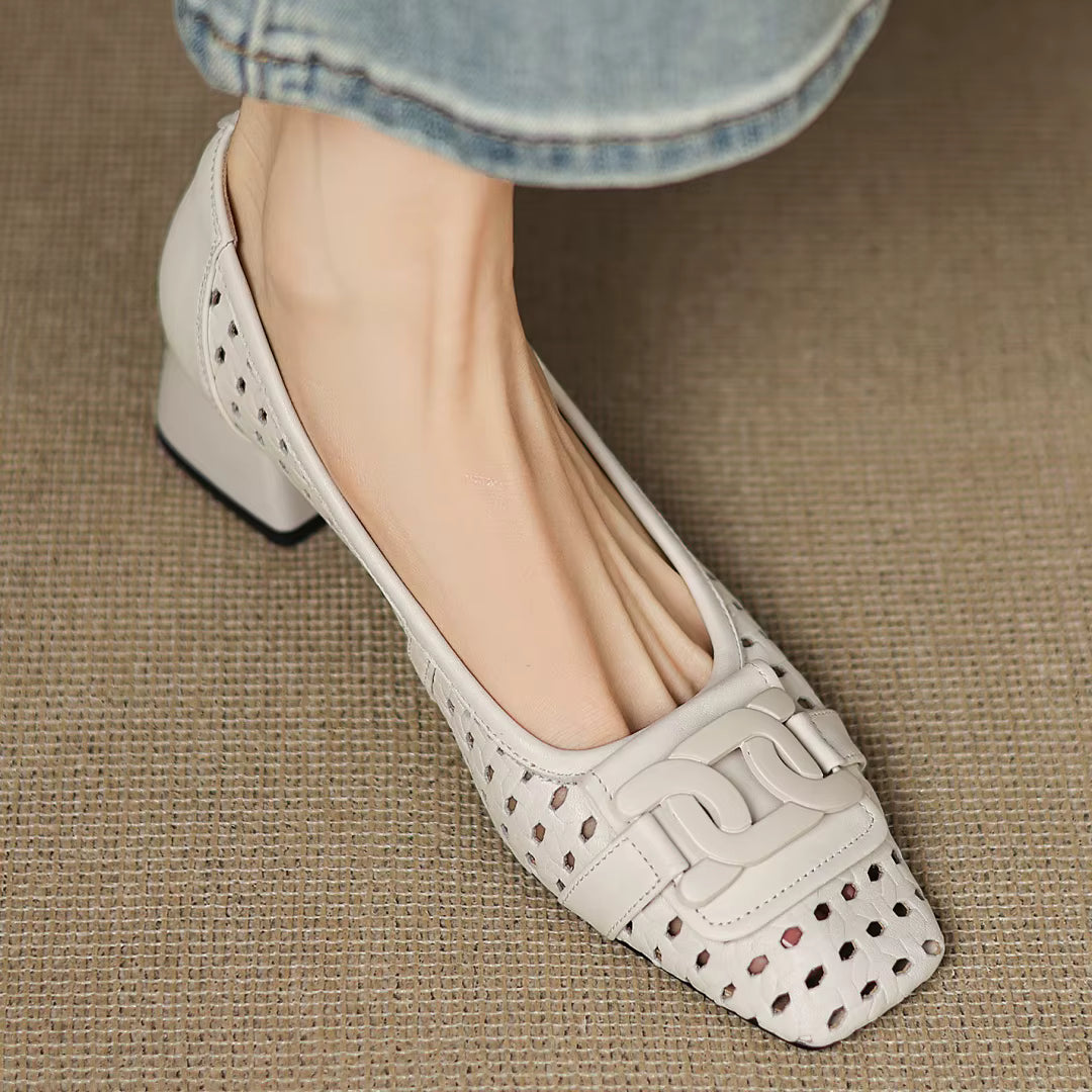 Brielle™ | Woven Leather Heels