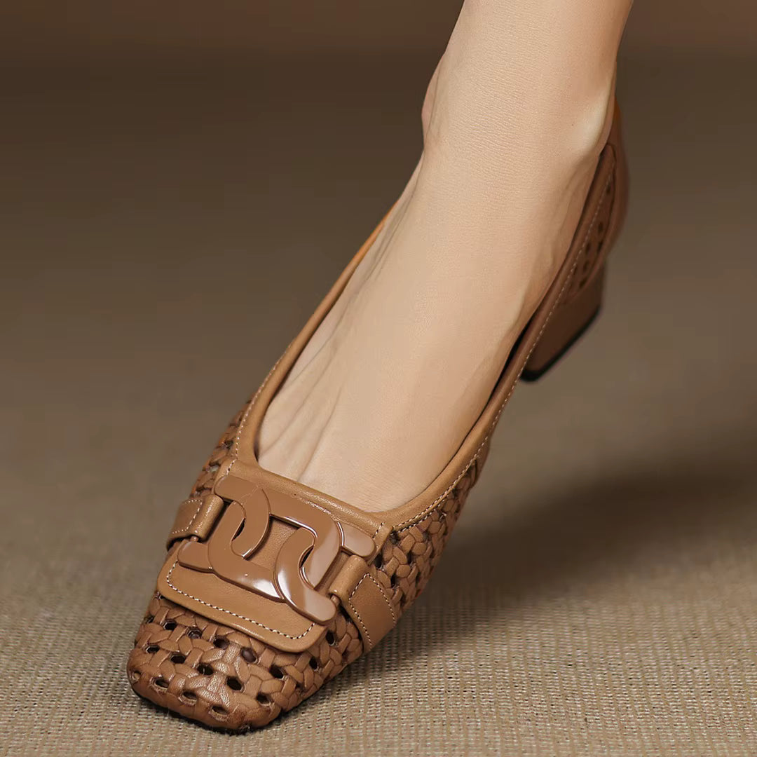 Brielle™ | Woven Leather Heels