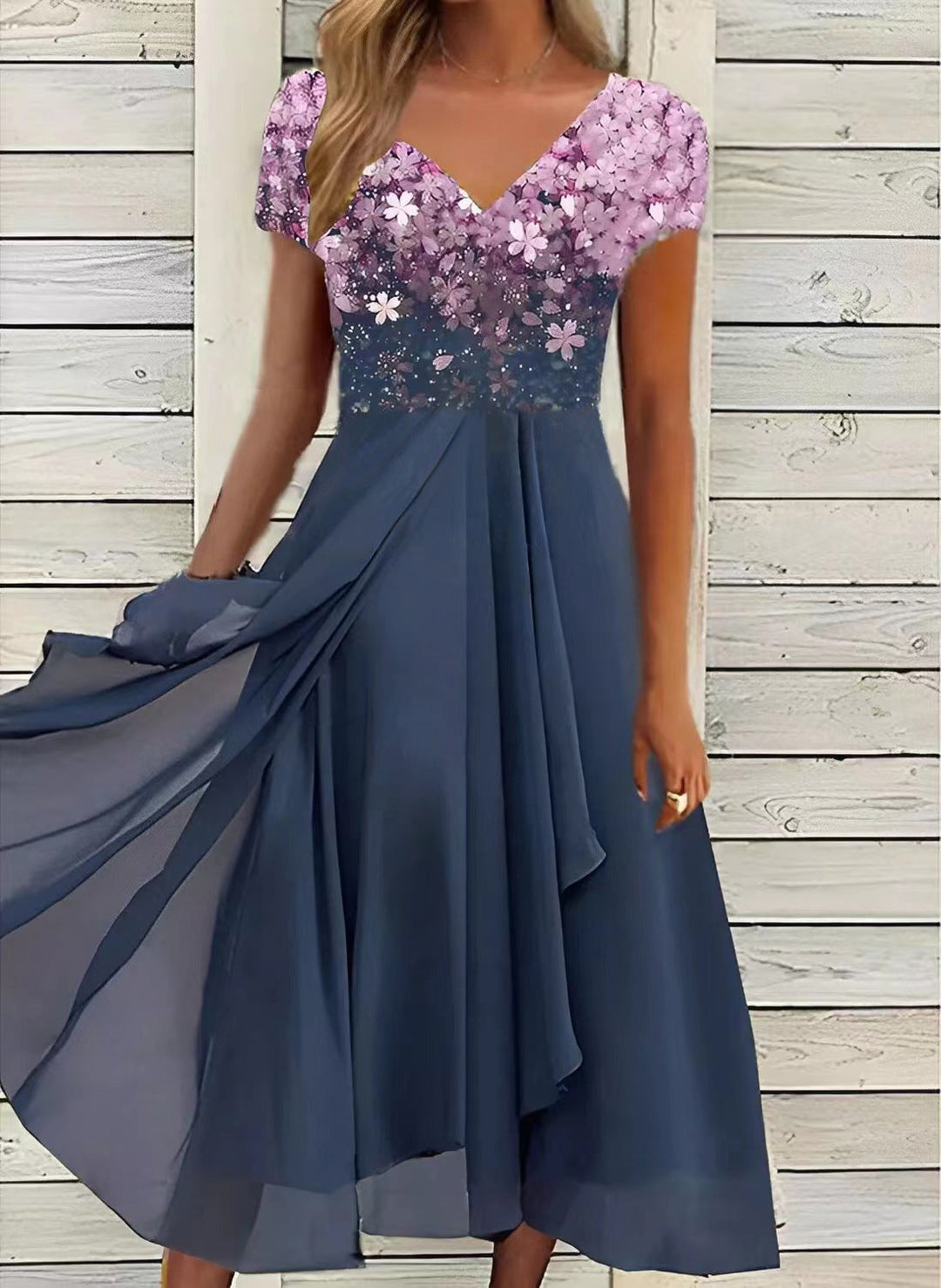Renaya™ | Elegant Lace Patchwork Dress