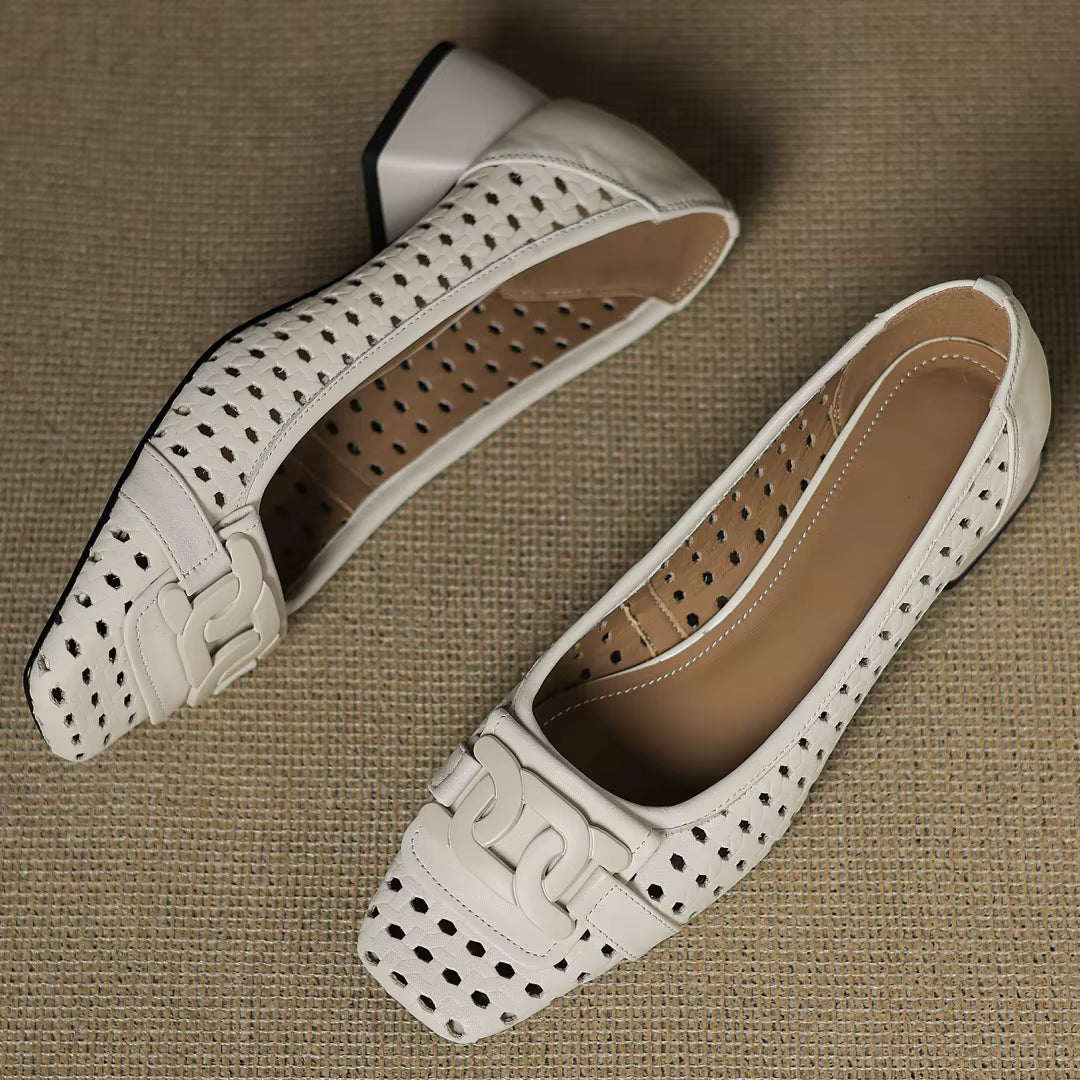 Brielle™ | Woven Leather Heels