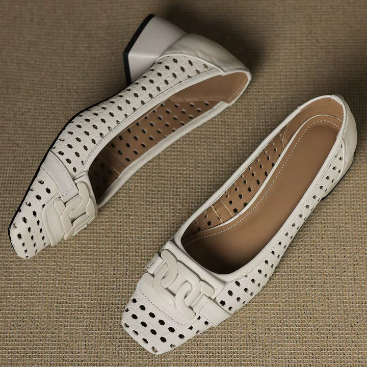 Brielle™ | Woven Leather Heels