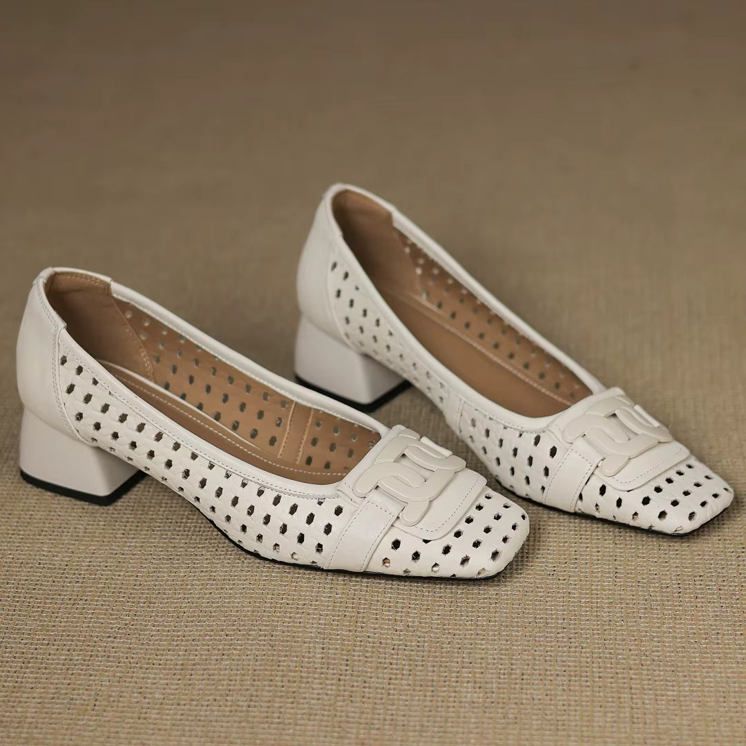 Brielle™ | Woven Leather Heels