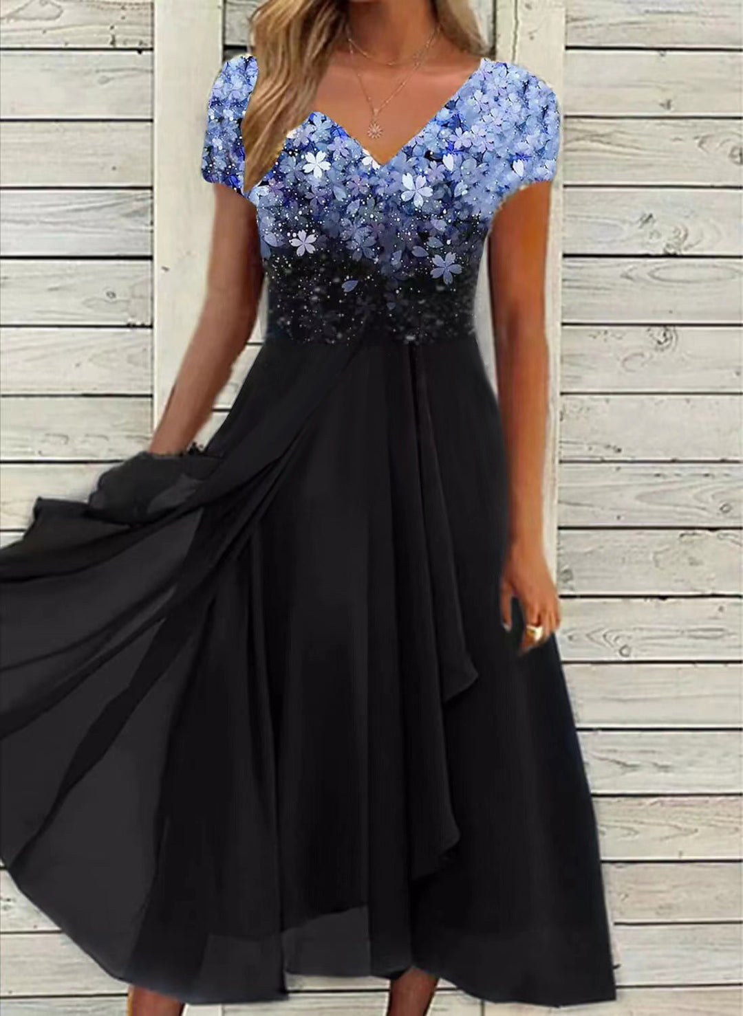 Renaya™ | Elegant Lace Patchwork Dress