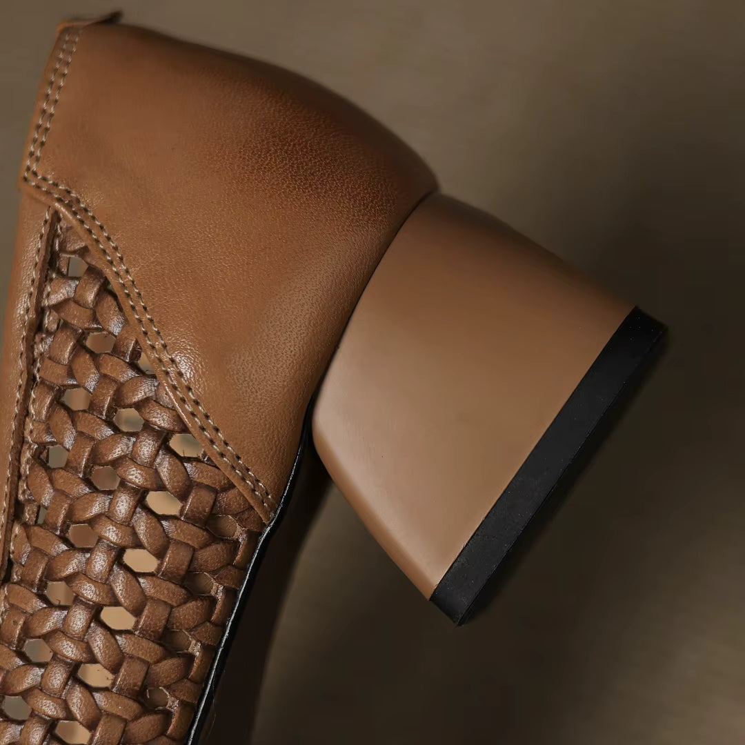 Brielle™ | Woven Leather Heels
