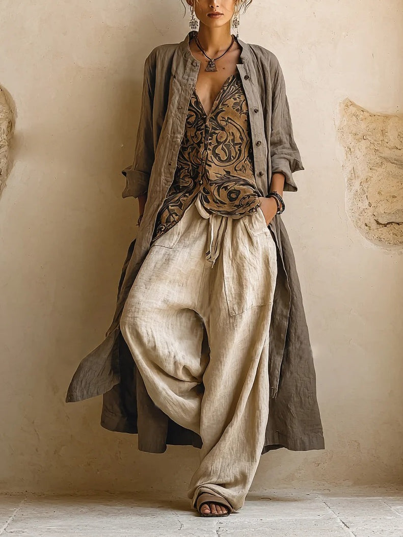 Vivienne™ | Elegant Linen Blend Set