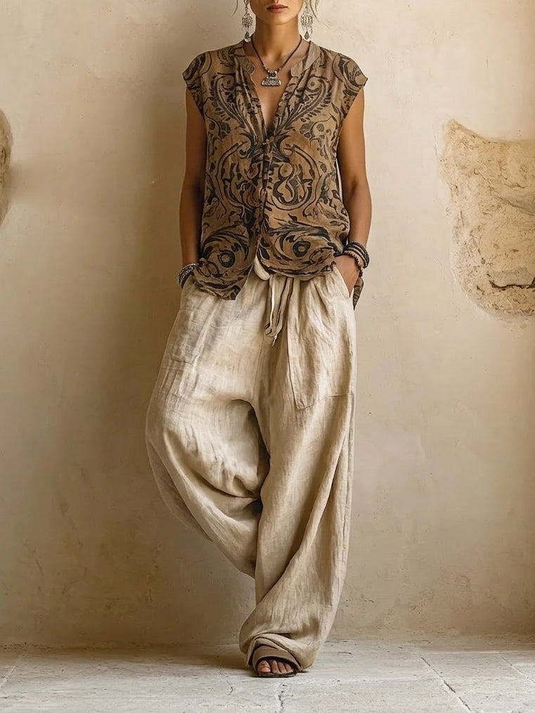 Vivienne™ | Elegant Linen Blend Set