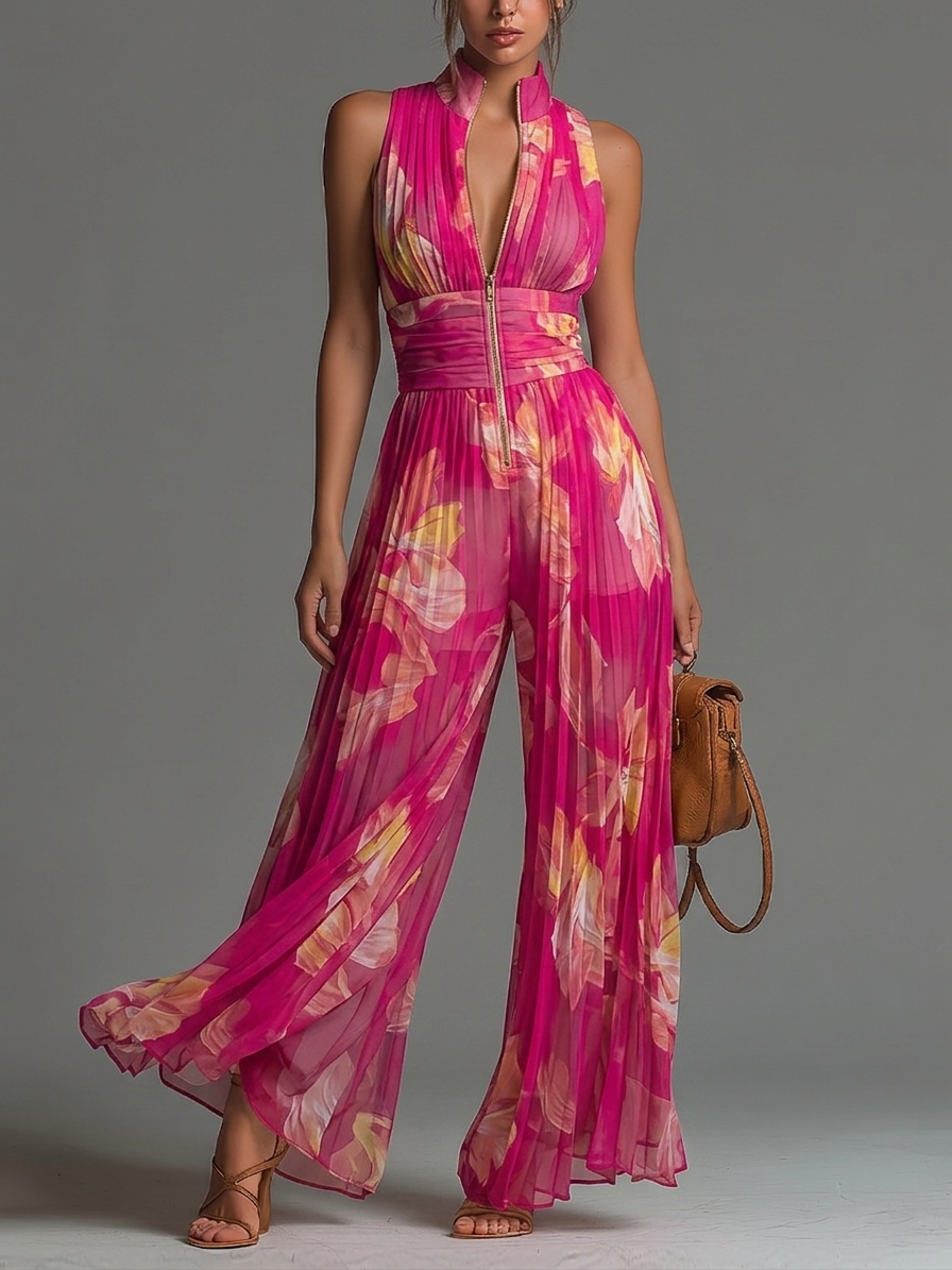 Leona™ | Elegant Wide-Leg Jumpsuit