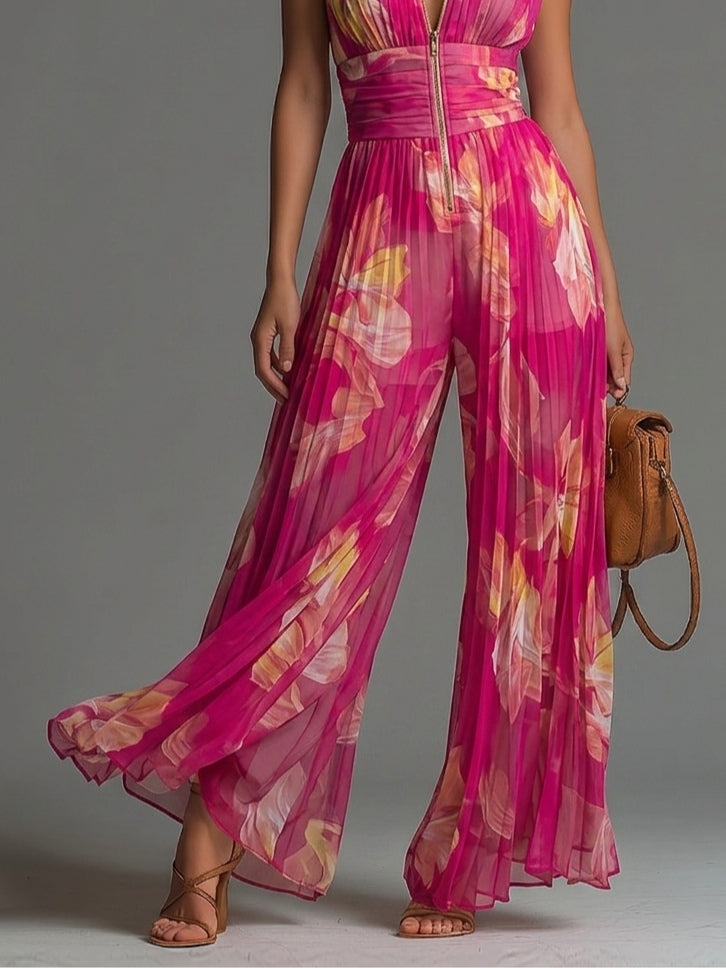 Leona™ | Elegant Wide-Leg Jumpsuit