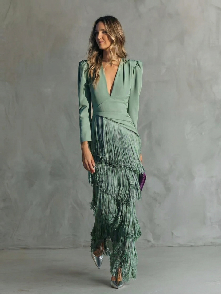 Floriane | Elegant Statement Midi Dress