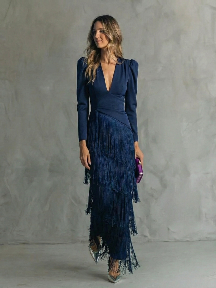 Floriane | Elegant Statement Midi Dress