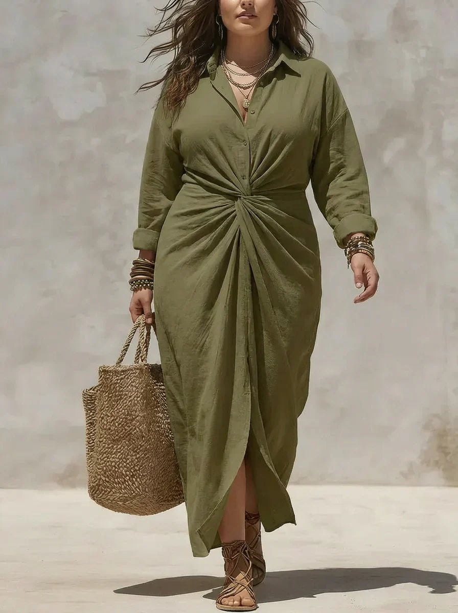 Cora™ | Sophisticated Tie Dress