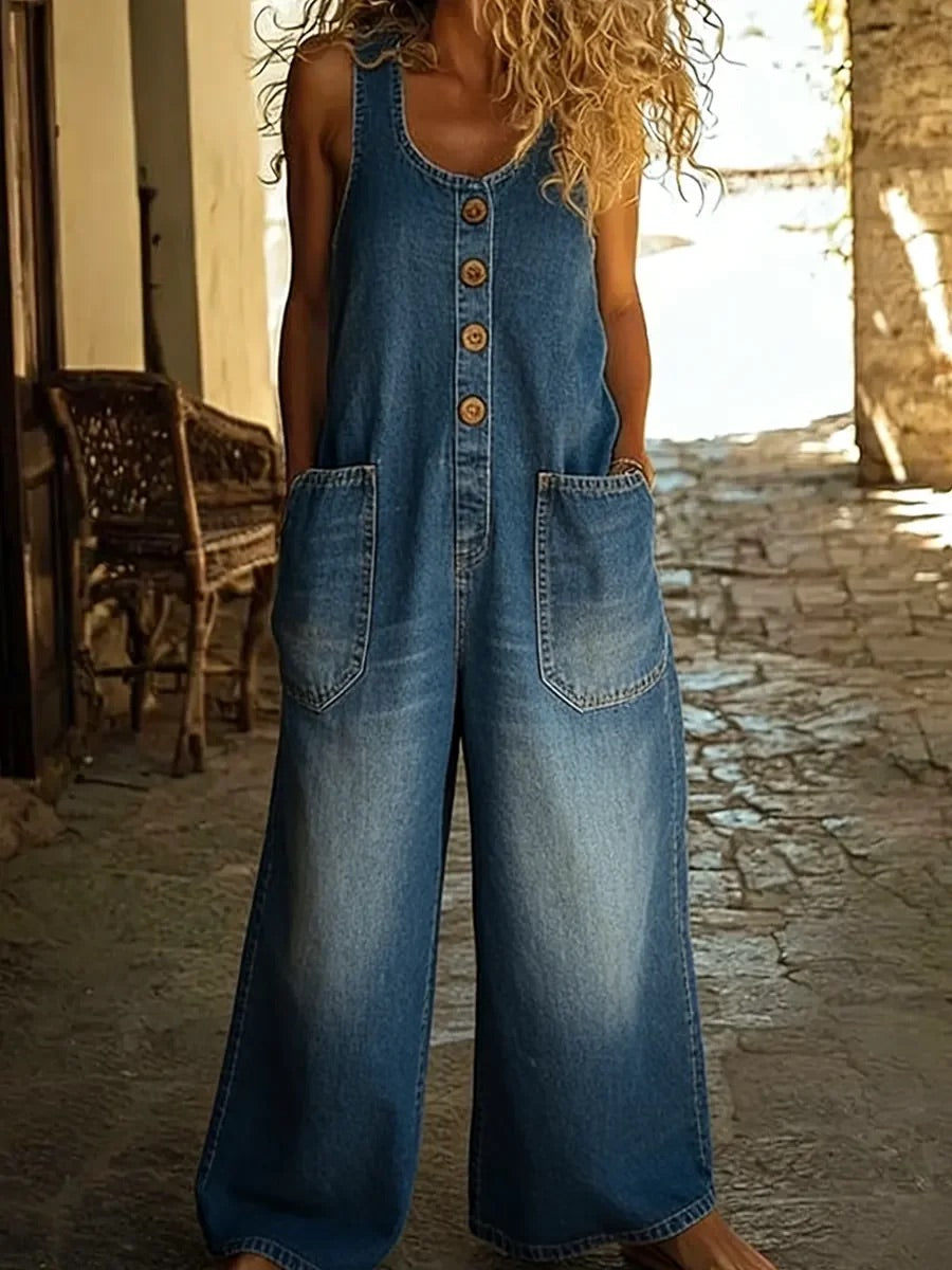 Sadie™ | Classic Denim Jumpsuit