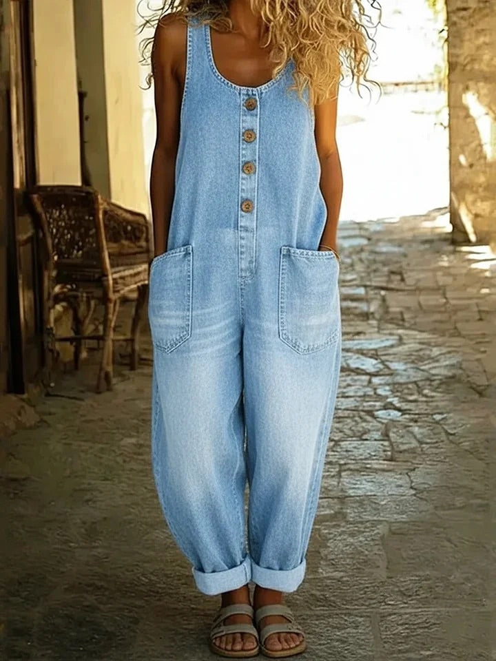 Sadie™ | Classic Denim Jumpsuit